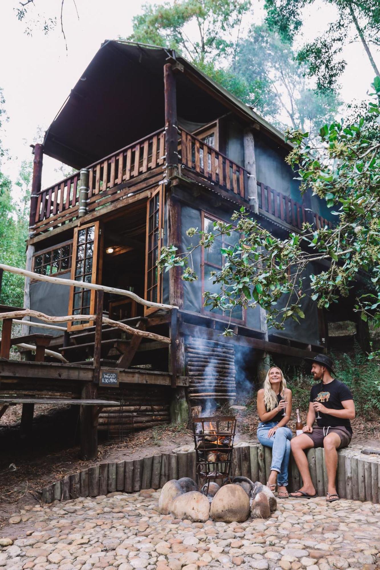 Fernhill Tented Treehouses Rheenendal Buitenkant foto